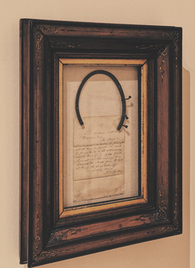 1964.1: Horseshoe worn by Lexington in 1855 race, Gift: Harold O. Vosburgh