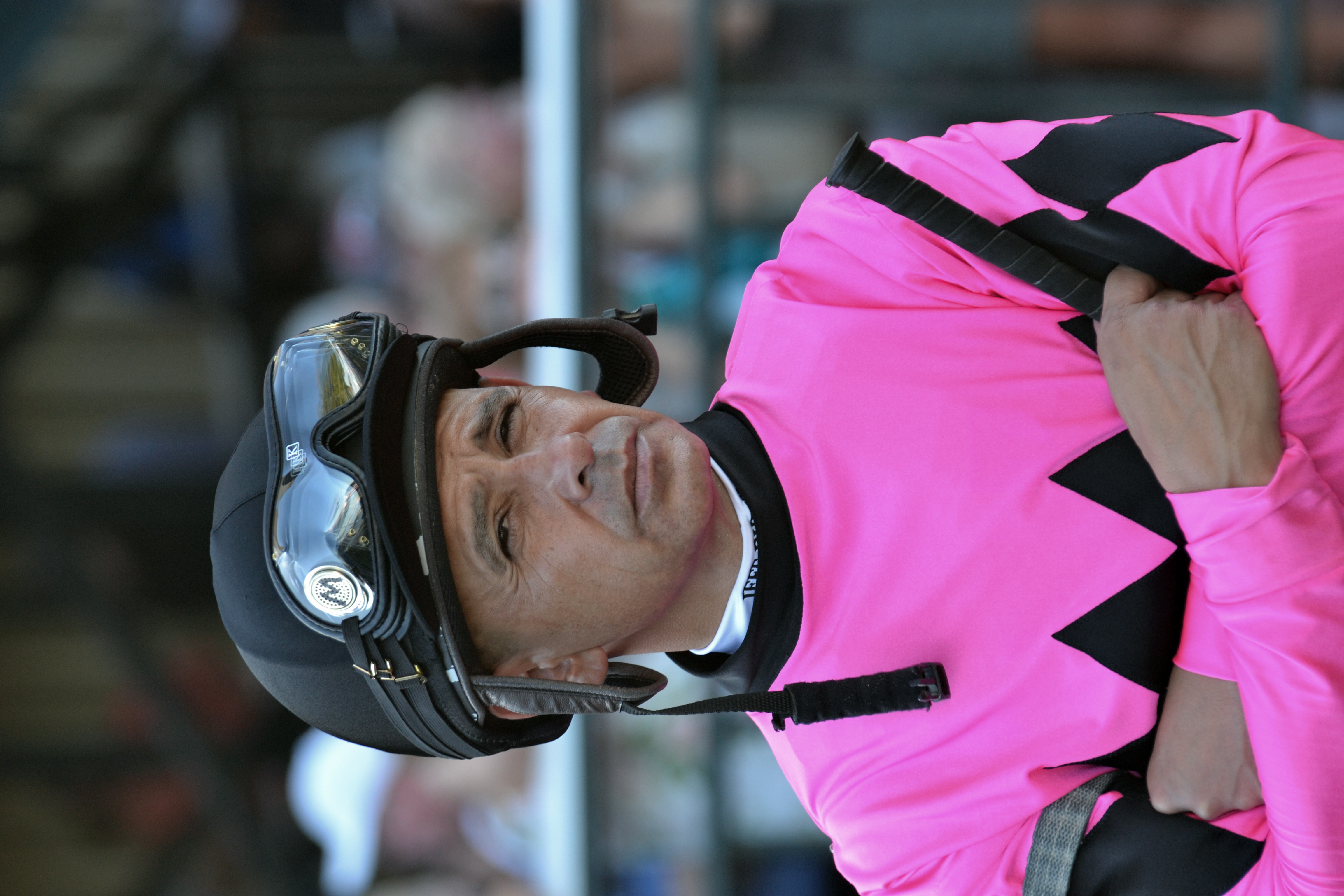 "Jockey Mike Smith Game Face" (PA Derby 2017 at Parx), Jeffrey Doyle