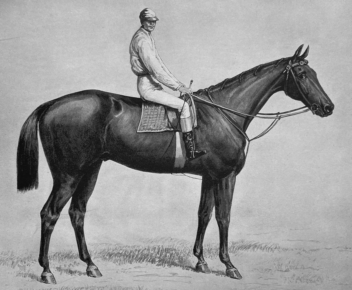 Illustration of Ten Broeck from "Racing in America, 1866-1921" (Museum Collection)