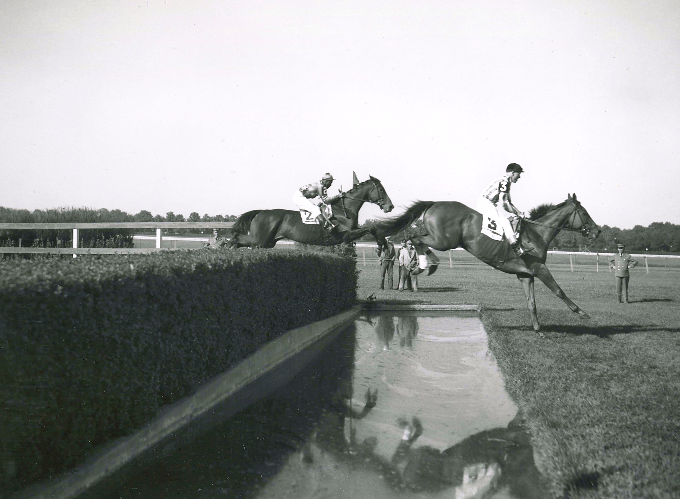 Bushranger (H. Little up)  at the Broad Hollow Handicap Steeplechase at Belmont Park (Keeneland Library Morgan Collection/Museum Collection)