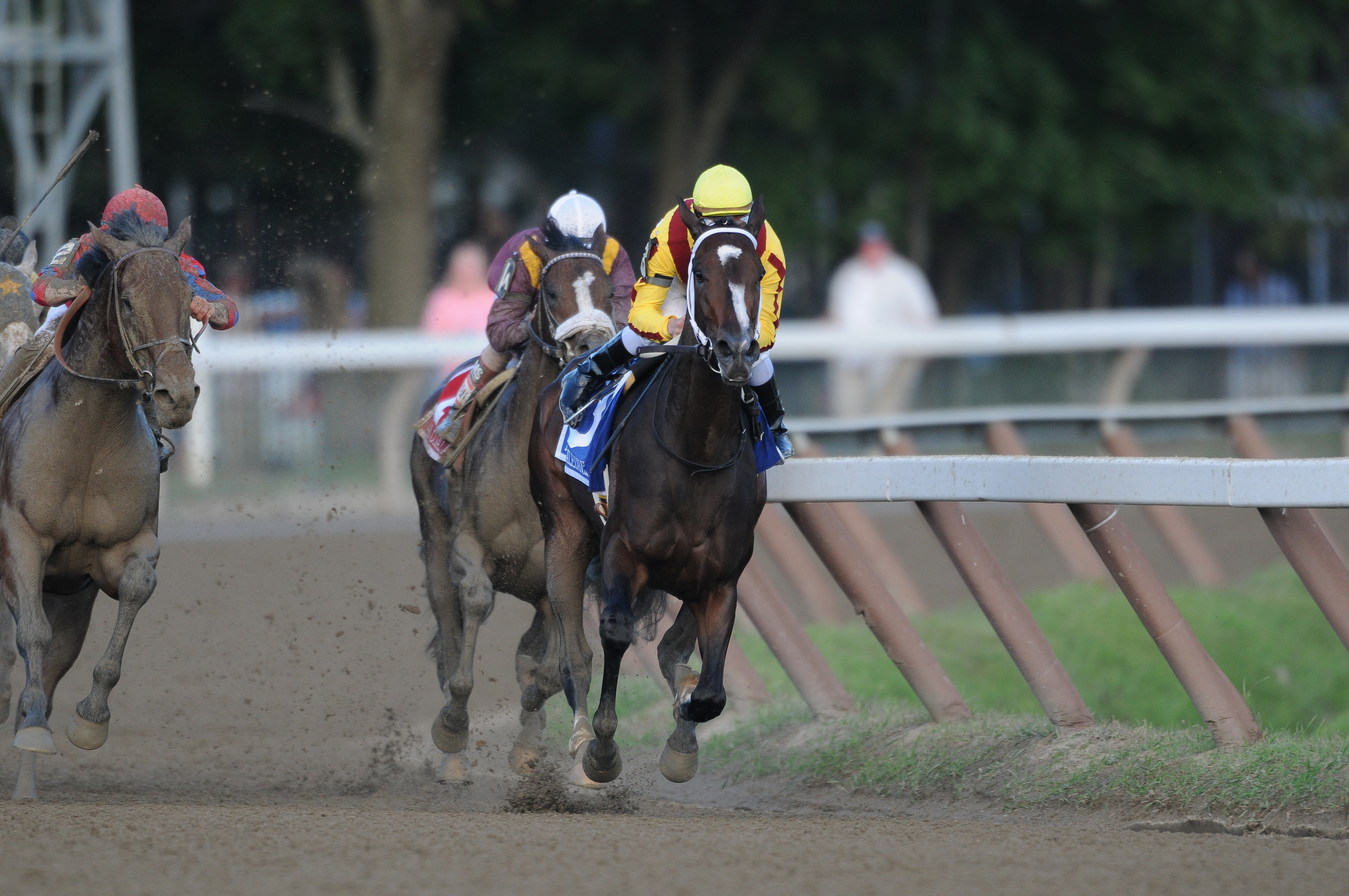 Rachel Alexandra winning the 2009 Woodward Stakes, Calvin Borel up (NYRA)