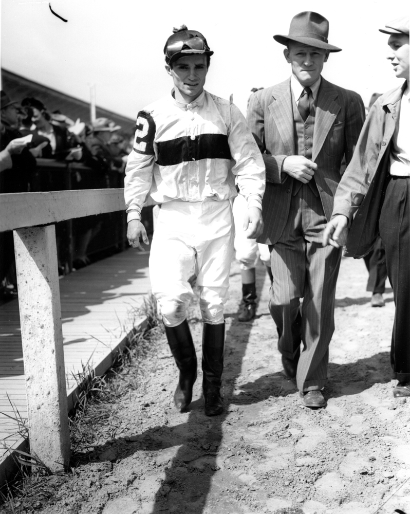 Ralph Neves at Pimlico, May 1940 (Keeneland Library Morgan Collection/Museum Collection)