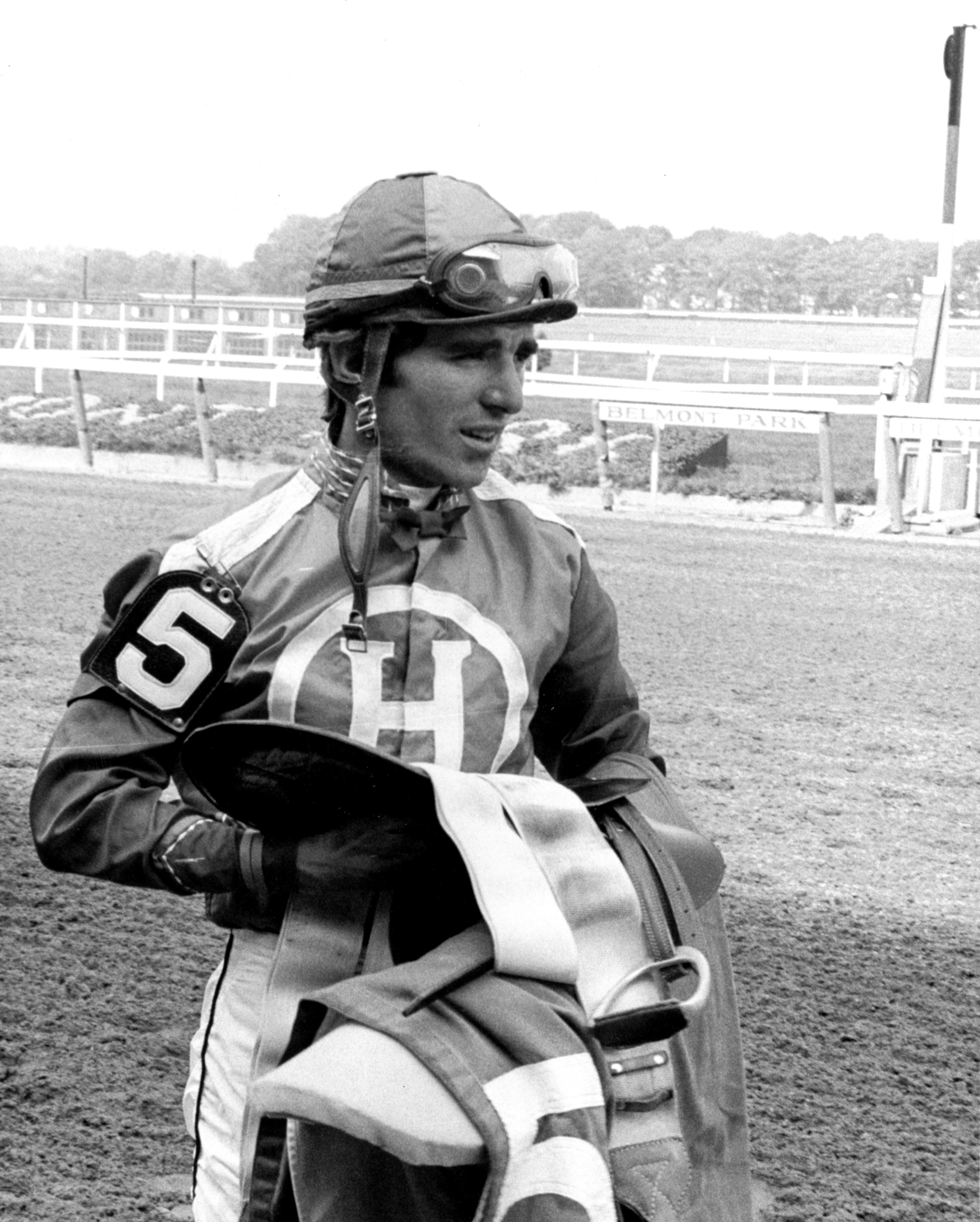 Darrel McHargue at Belmont Park, 1978 (Keeneland Library Thoroughbred Times Collection)