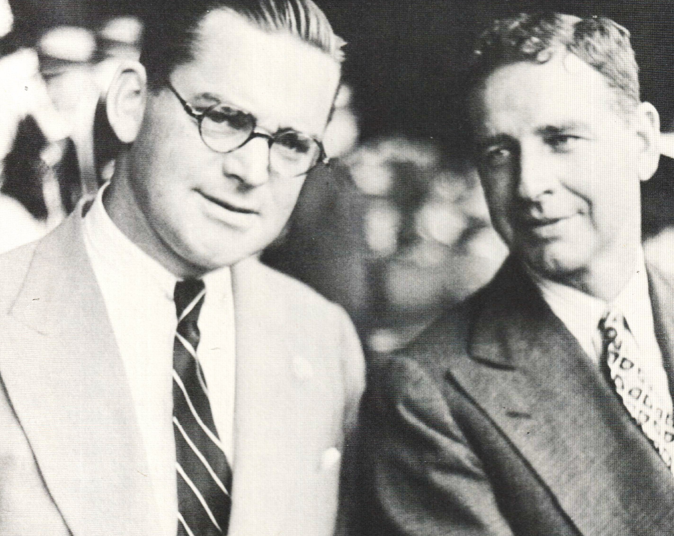 John Hay Whitney, left, and C. V. Whitney (Courtesy of Ken Grayson)