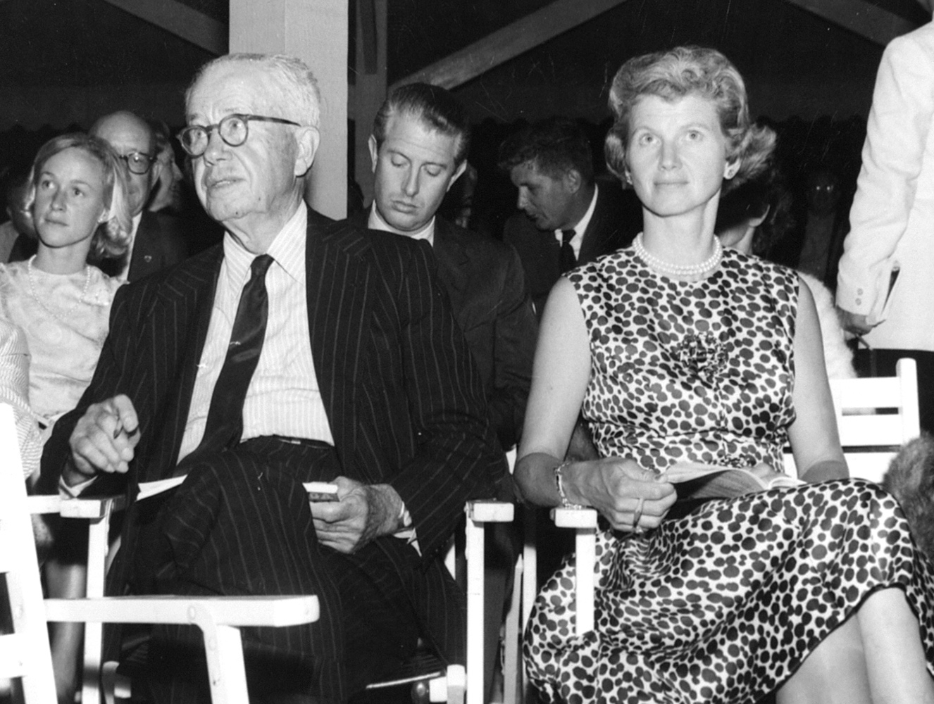 Christopher Chenery with his daughter, Penny Chenery (Keeneland Library Thoroughbred Times Collection)