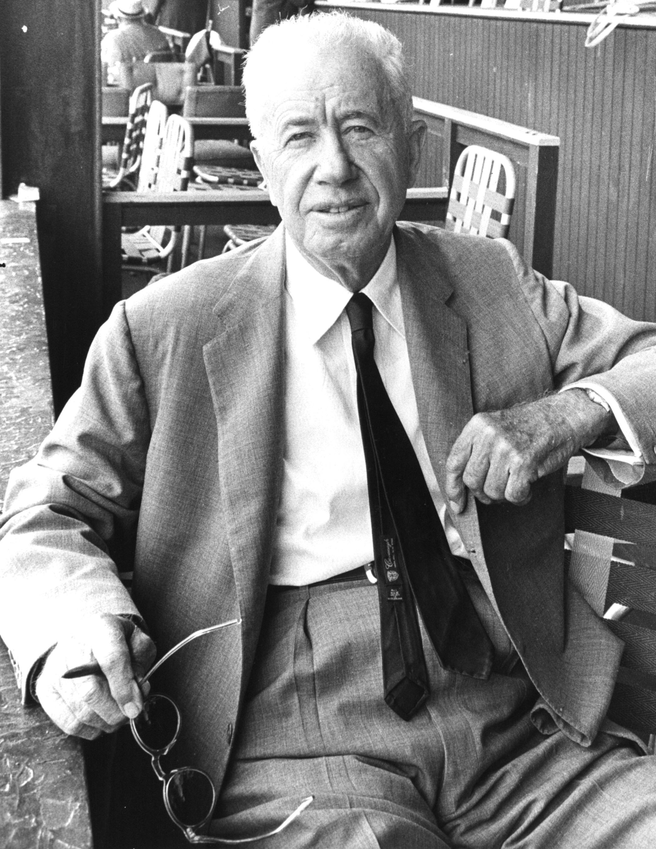 Christopher T. Chenery in his box at Saratoga, 1965 (NYRA)