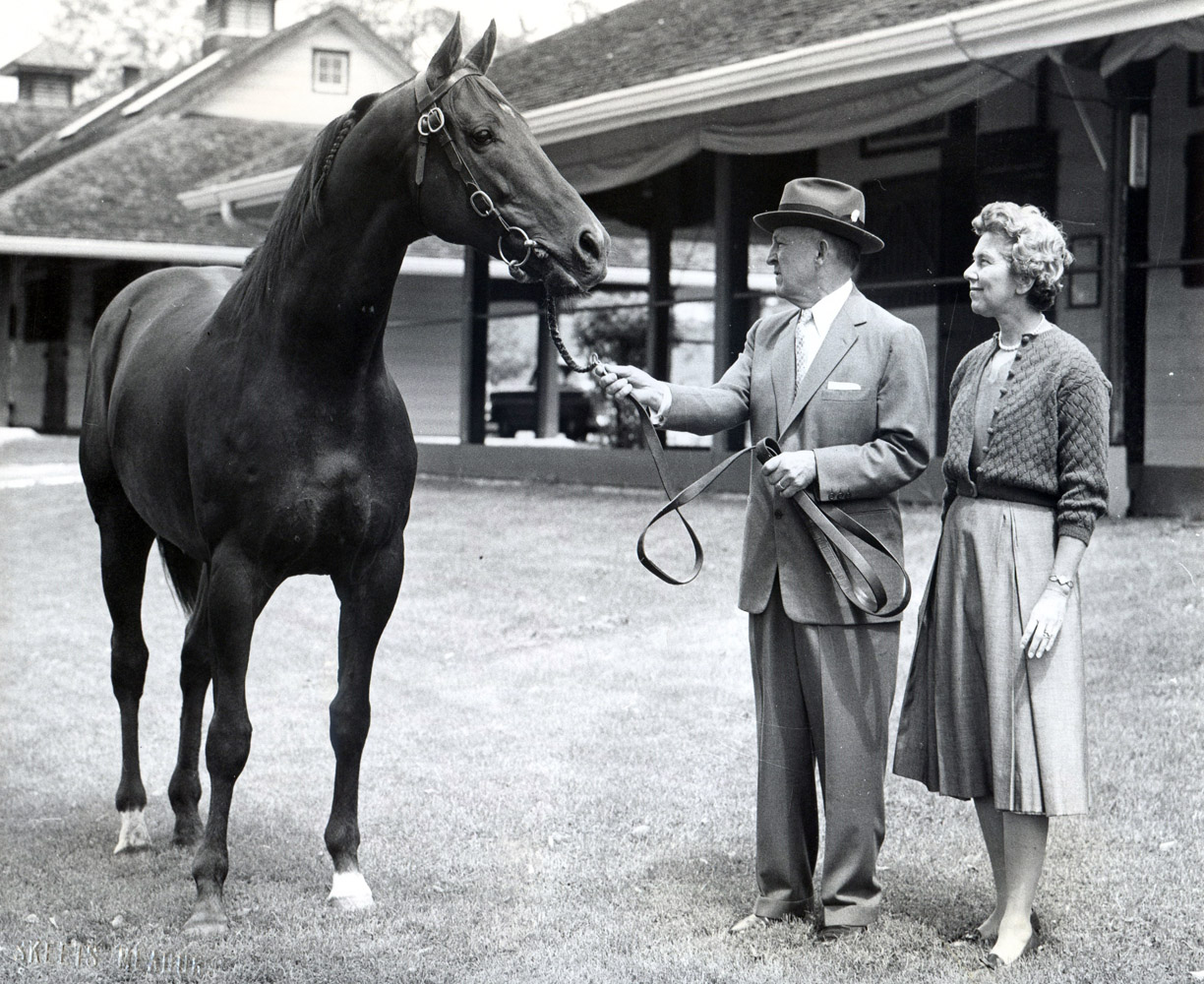 John Galbreath and Swaps at Darby Dan Farm (Skeet Meadors/Museum Collection)