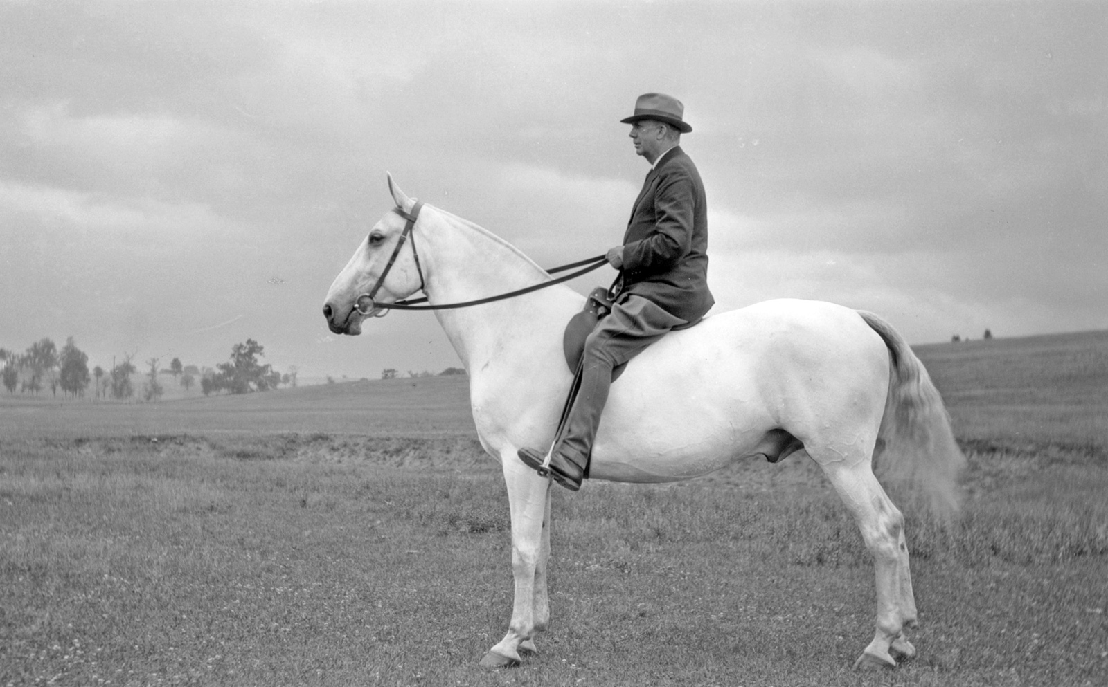 A. B. Hancock on horseback, June 1932 (Grayson-Sutcliffe Collection)