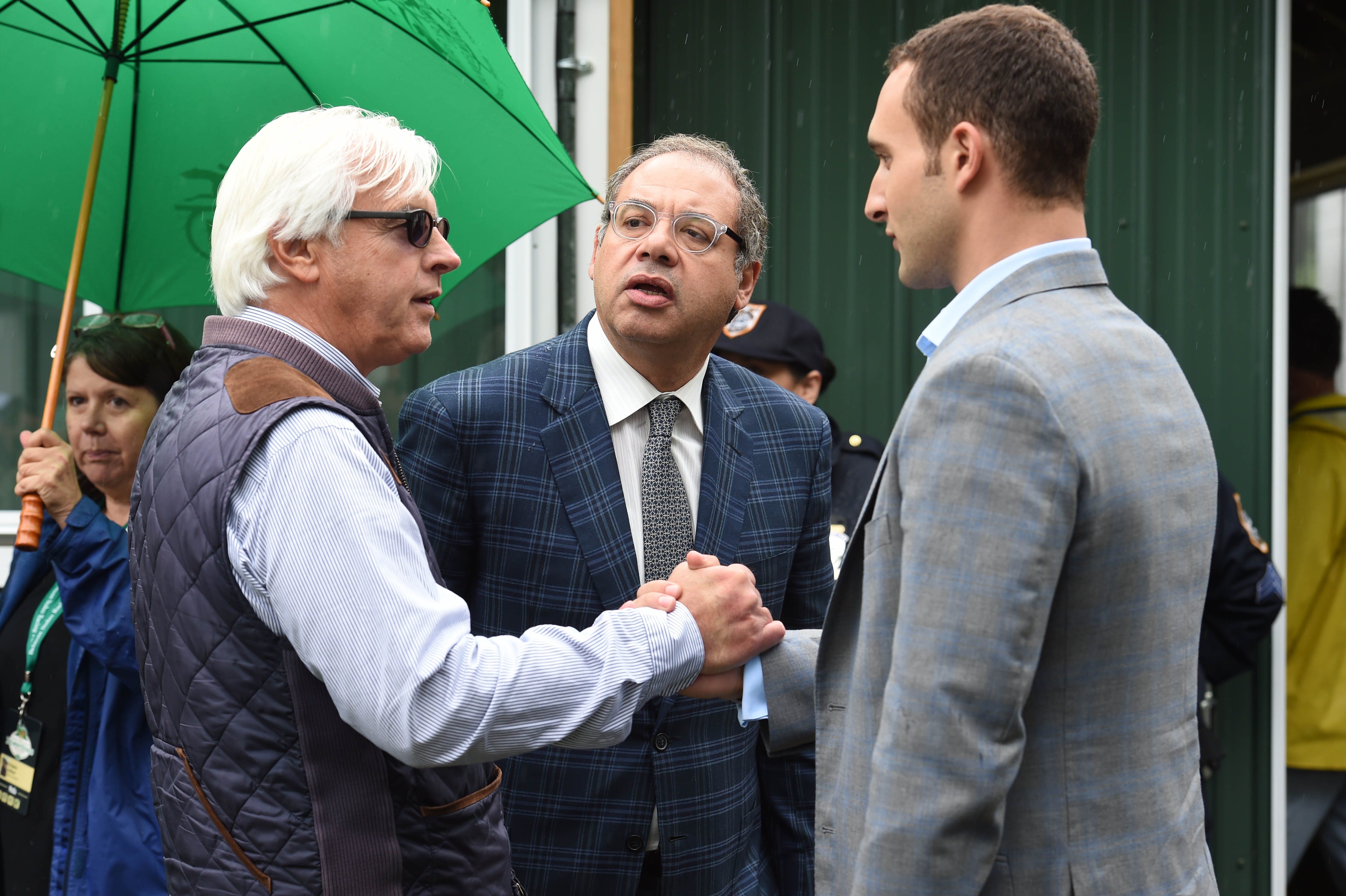 Bob Baffert with Ahmed and Justin Zayat (NYRA)