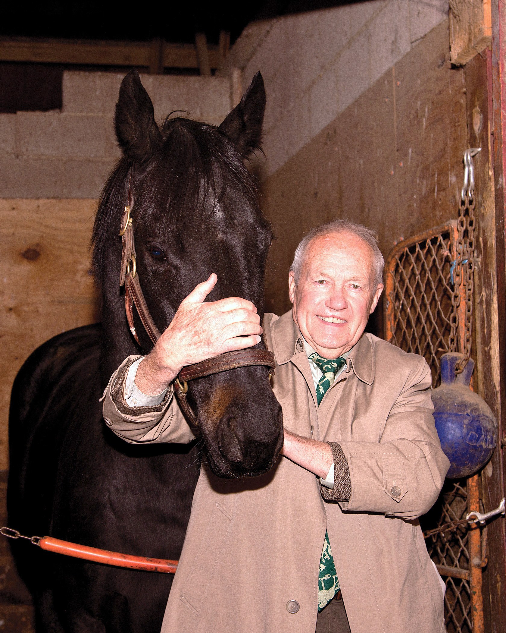 King Leatherbury and Ben's Cat (Jim McCue/Maryland Jockey Club)