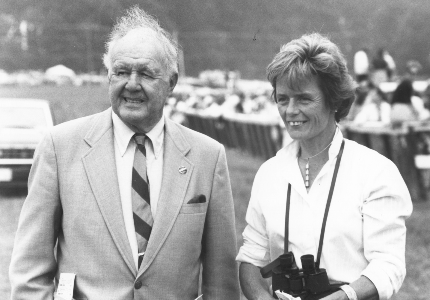 Steeplechase trainers W. Burling Cocks and Janet Elliot (Douglas Lees/Museum Collection)