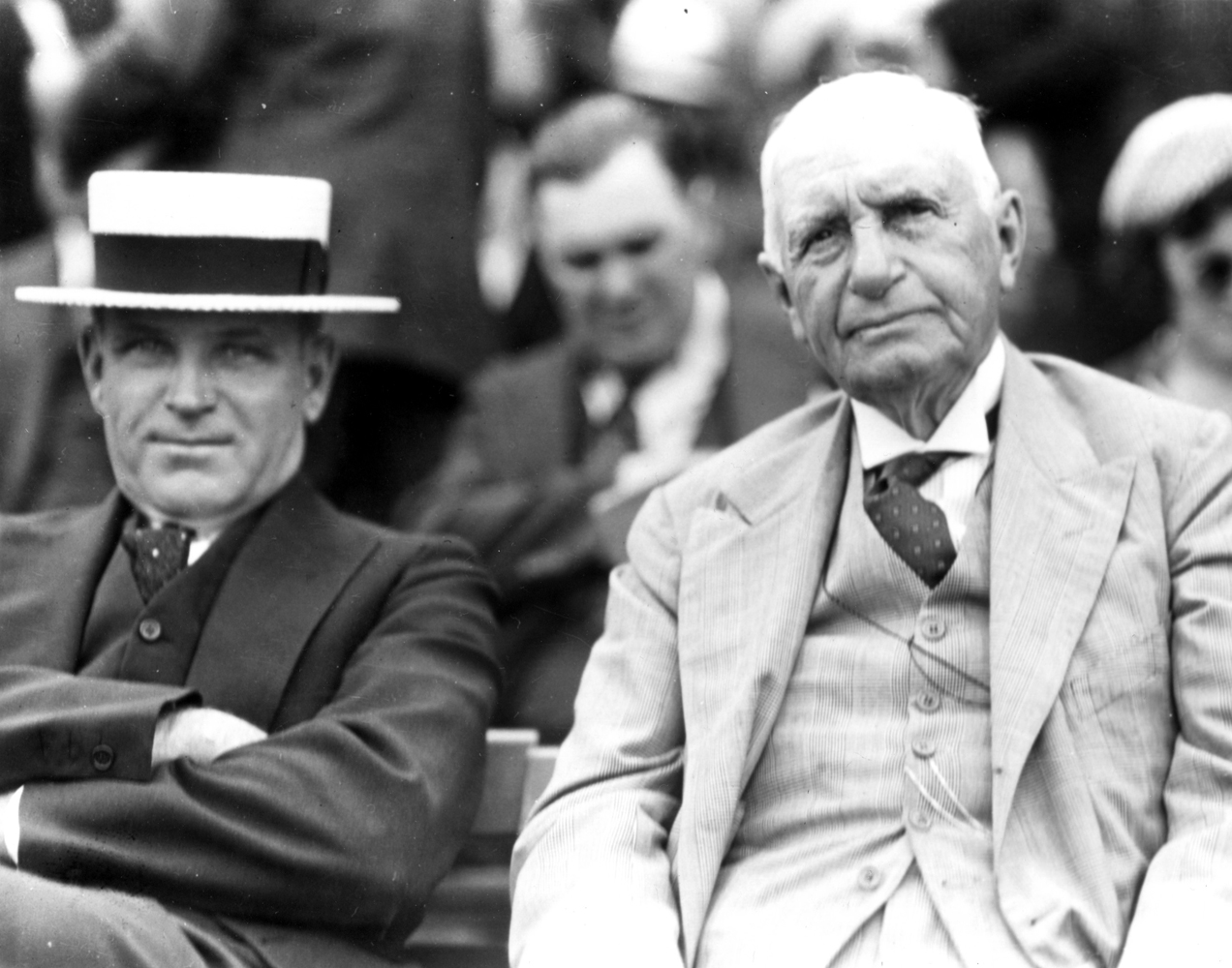 Hollie Hughes and John Sanford at Aqueduct, January 1938 (Keeneland Library Cook Collection/Museum Collection)